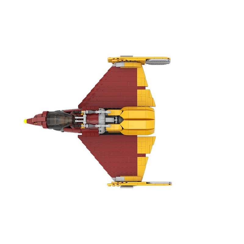 Dark Force Apprentice Starfighter MOC Spacecraft Building Kit - 4
