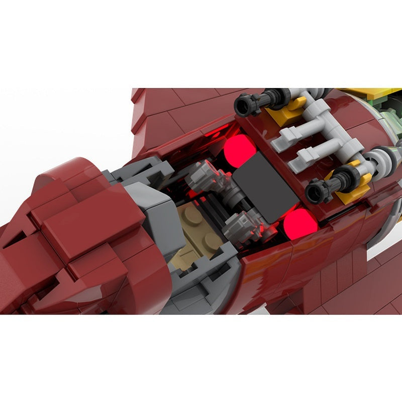 Dark Force Apprentice Starfighter MOC Spacecraft Building Kit - 6
