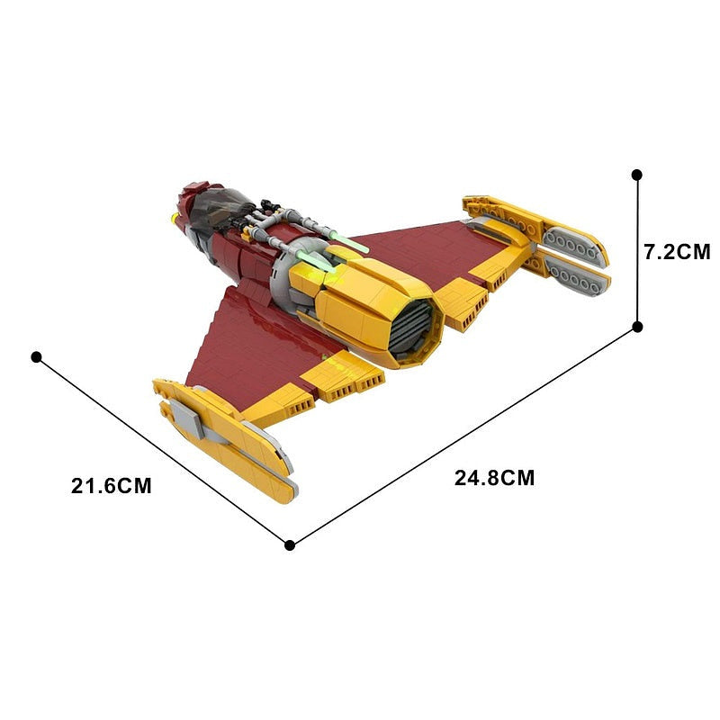 Dark Force Apprentice Starfighter MOC Spacecraft Building Kit - 7
