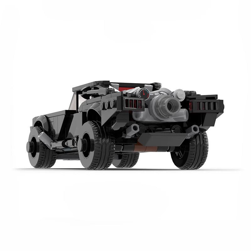 Dark Hero Armored Vigilante Supercar Building Kit | LEGO-Compatible MOC - 4