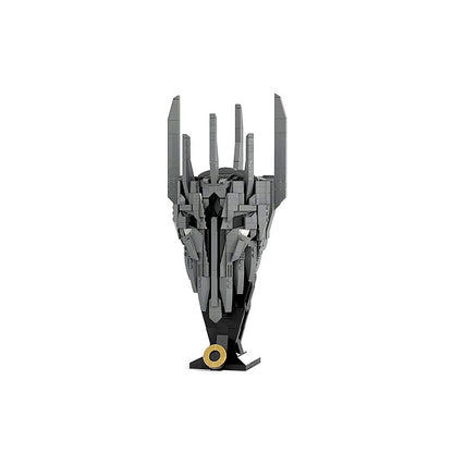 Dark Lord Fantasy Helmet Building Kit | LEGO-Compatible MOC - 3