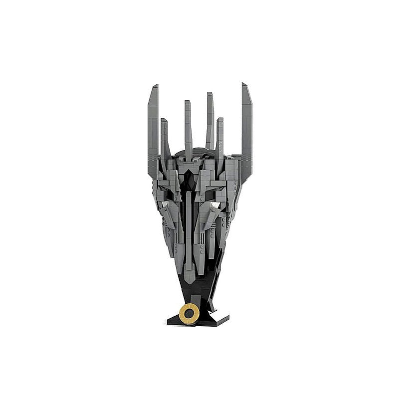 Dark Lord Fantasy Helmet MOC Character Display Building Kit - 2