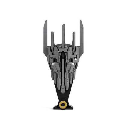 Dark Lord Fantasy Helmet MOC Character Display Building Kit - 4