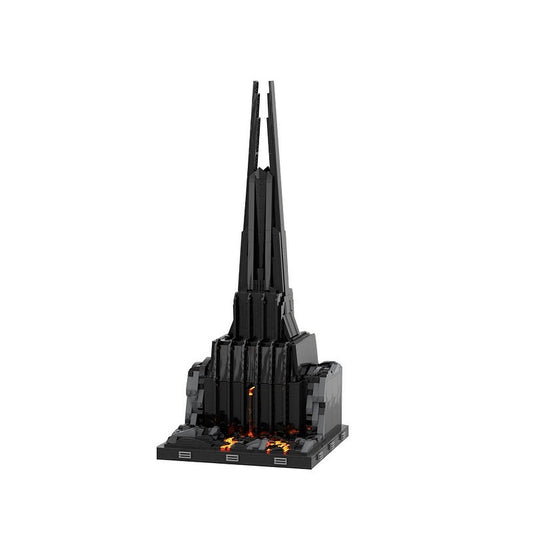 Dark Lord Volcanic Fortress MOC Building Kit | Fantasy Castle Architecture - 1