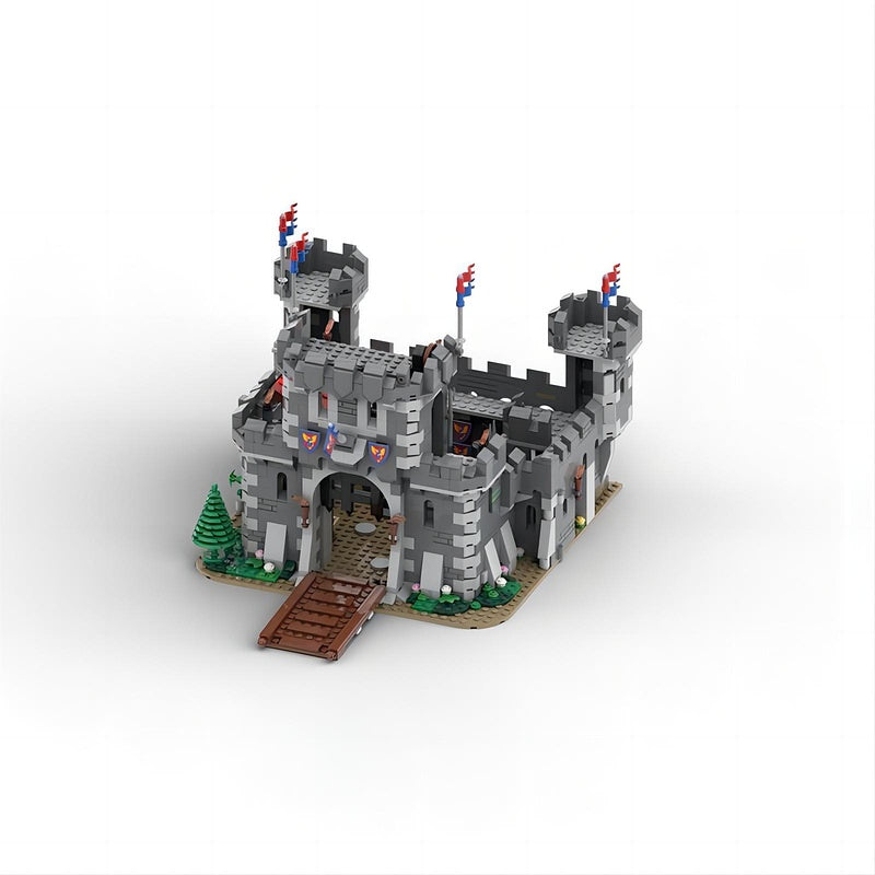Dark Stone Medieval Castle MOC Fortress Building Kit - 1