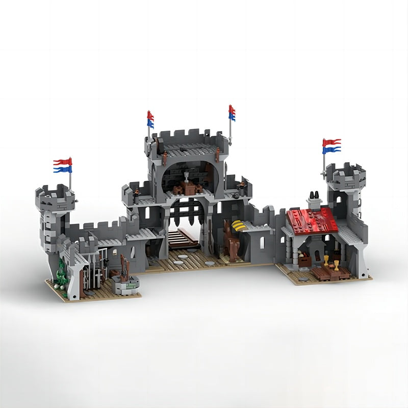 Dark Stone Medieval Castle MOC Fortress Building Kit - 3