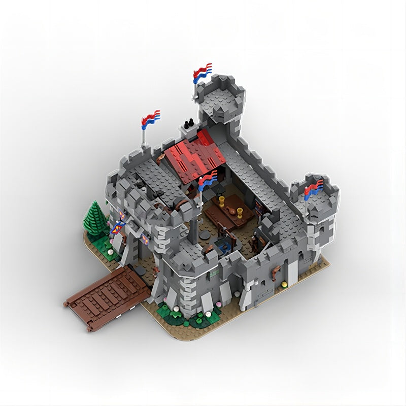 Dark Stone Medieval Castle MOC Fortress Building Kit - 5