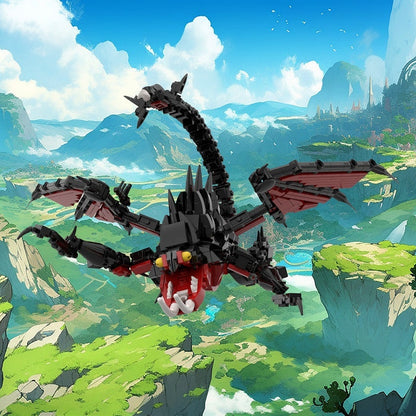 Dark Wing Venom Dragon MOC Building Kit | Fantasy Creature Model - 2