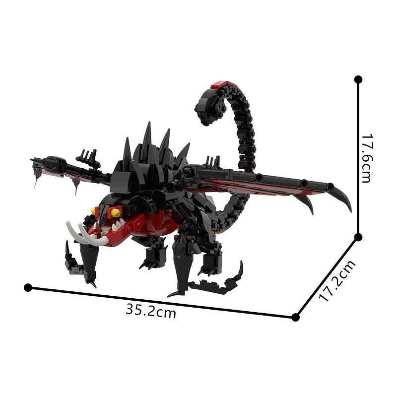 Dark Wing Venom Dragon MOC Building Kit | Fantasy Creature Model - 6