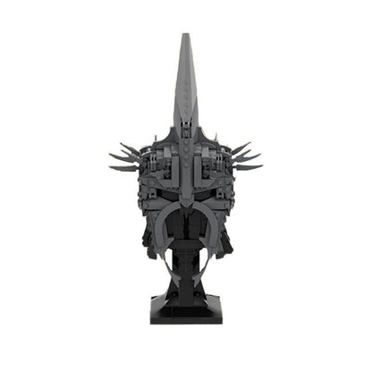 Dark Wraith King Helmet MOC Building Kit Fantasy Display Armor Model - 1