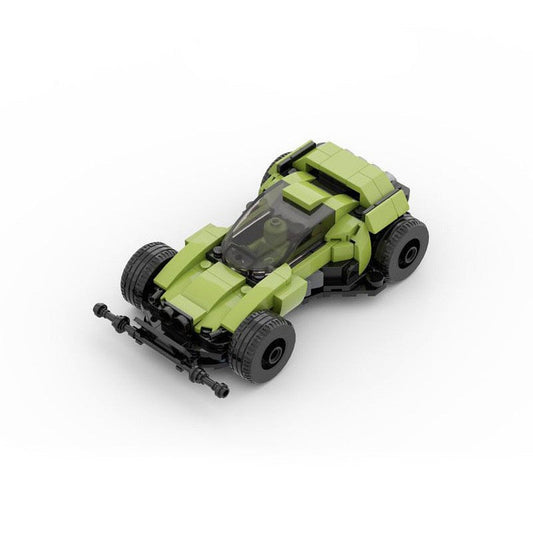 DASH Cannonball MOC Racing Car Building Kit | 8 Stud Wide Vehicle - 1