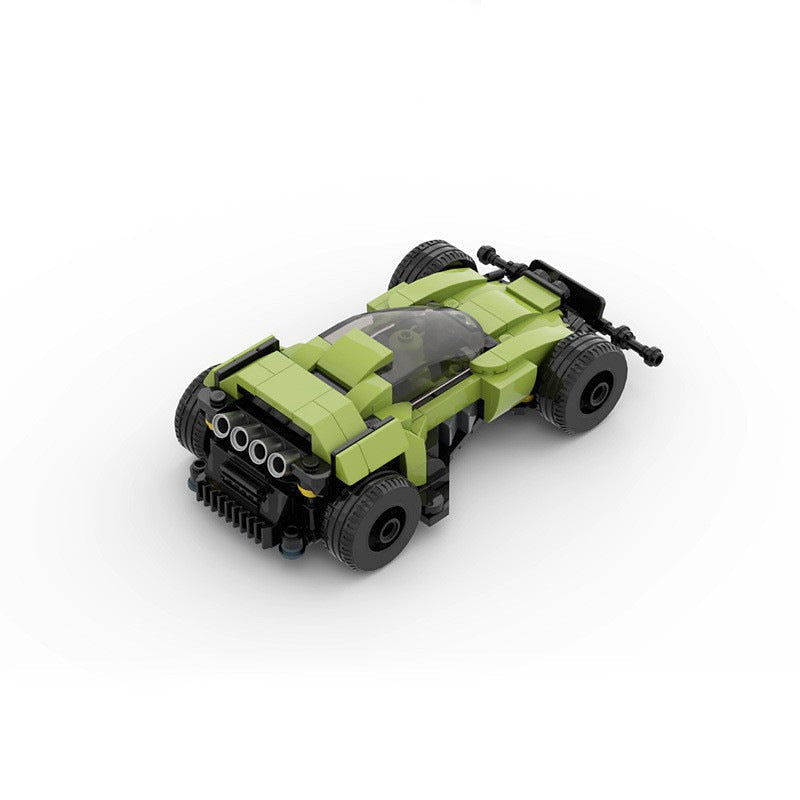DASH Cannonball MOC Racing Car Building Kit | 8 Stud Wide Vehicle - 3
