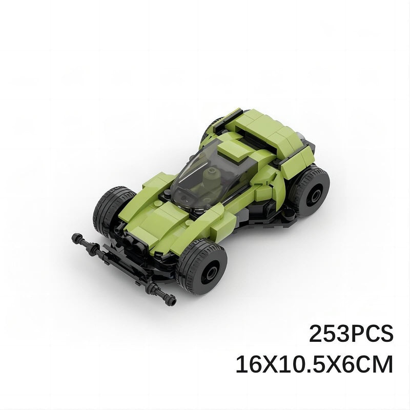 DASH Cannonball MOC Racing Car Building Kit | 8 Stud Wide Vehicle - 5
