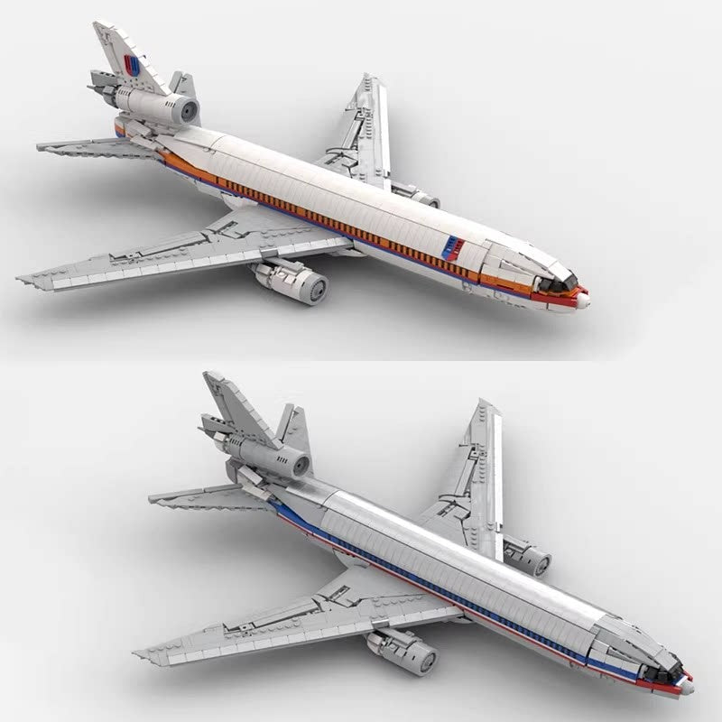 DC-10 Tri-Jet Widebody Passenger Airliner MOC Building Kit - 1