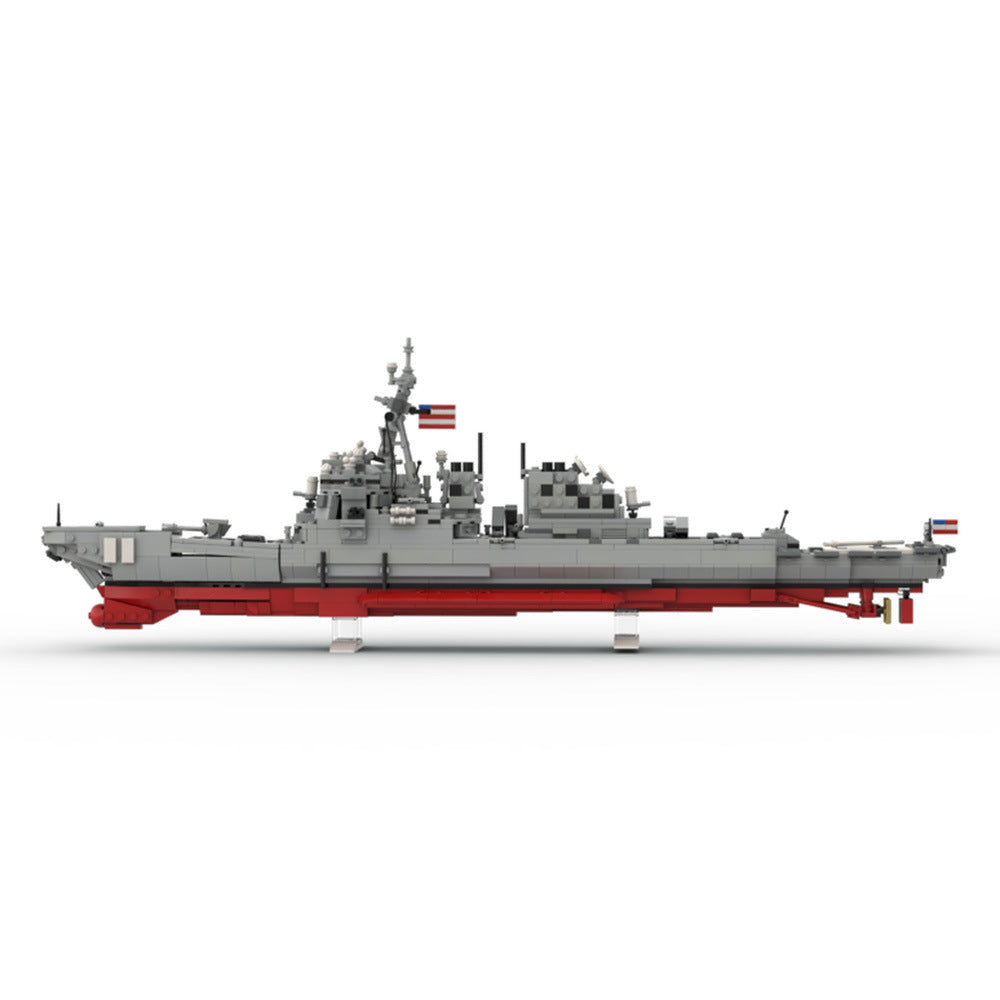 DDG 51 Arleigh Burke Building Kit | Flight I version | LEGO-Compatible MOC - 1