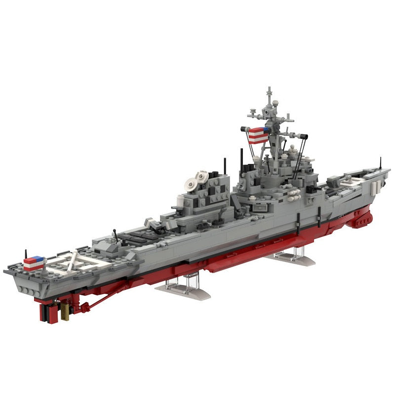 DDG 51 Arleigh Burke Flight I MOC Building Kit | Modern Destroyer Model - 1