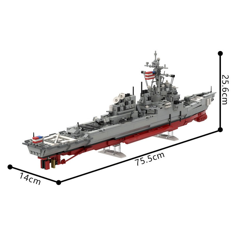 DDG 51 Arleigh Burke Flight I MOC Building Kit | Modern Destroyer Model - 4