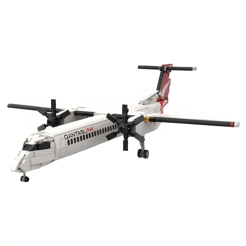 De Havilland Dash 8 Q400 Regional Turboprop Airliner MOC Building Kit - 2