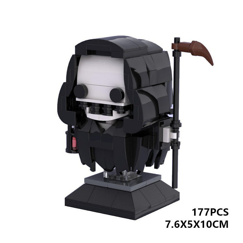 Death God MOC Cube Character Building Kit | Dark Fantasy Figure Model - 4