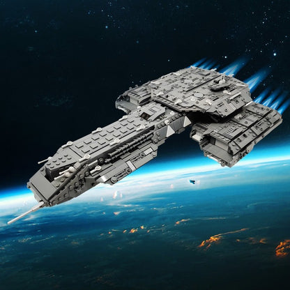 Deep Space Battle Carrier Midi Scale Building Kit | LEGO-Compatible MOC - 1