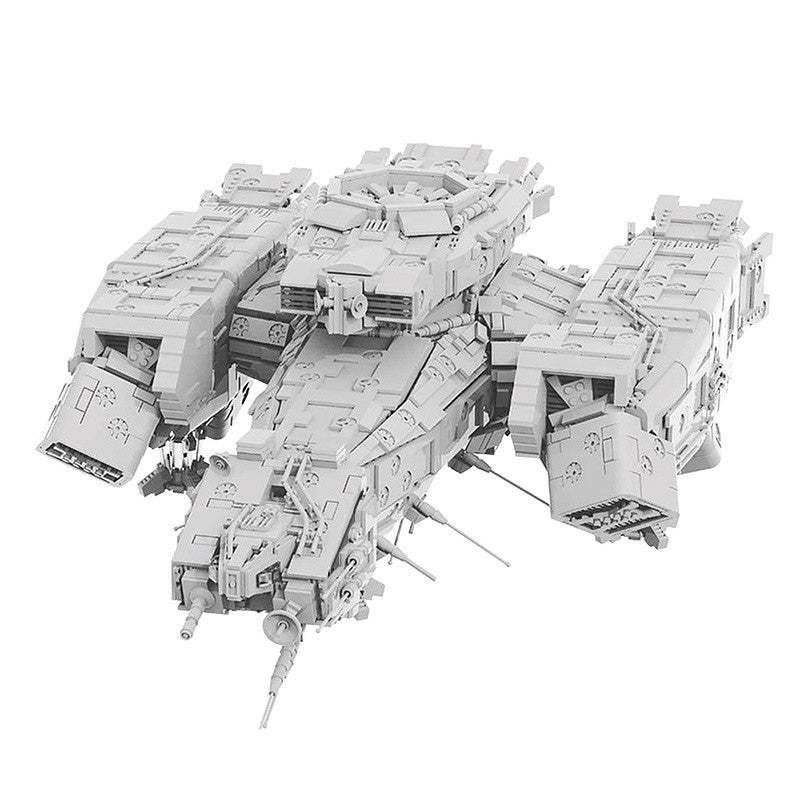 Deep Space Hauler Cargo Spaceship Building Kit | Compatible MOC - 1