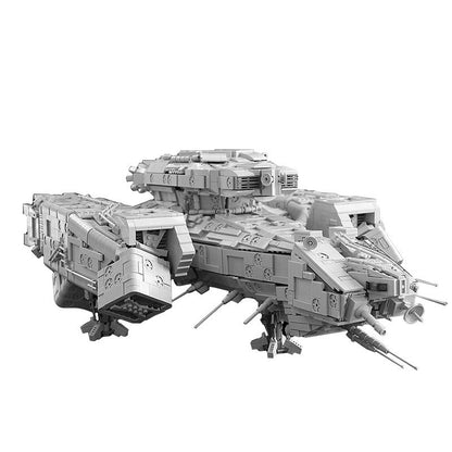 Deep Space Hauler Cargo Spaceship Building Kit | Compatible MOC - 3