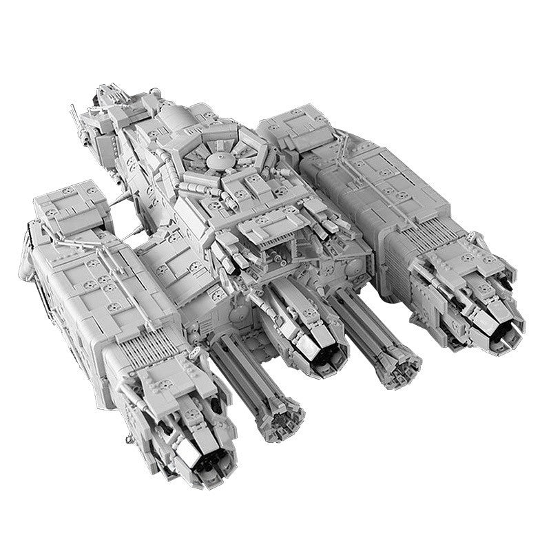 Deep Space Hauler Cargo Spaceship Building Kit | LEGO-Compatible MOC - 2