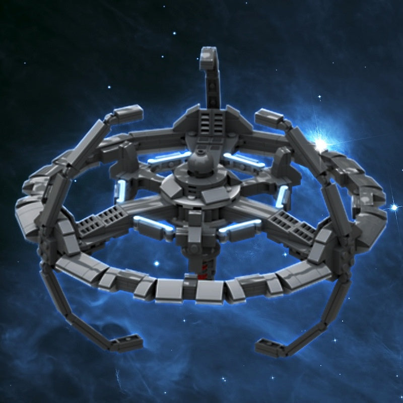 Deep Space Orbital Station Building Kit | LEGO-Compatible MOC - 1