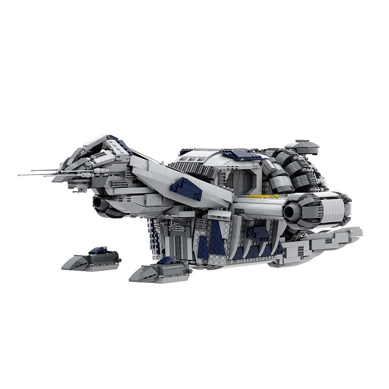 Deep Space Transport Vessel Building Kit | LEGO-Compatible Smuggler Ship MOC - 1