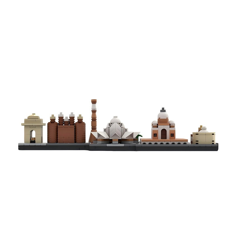 Delhi Skyline Building Kit | India Landmark Model LEGO-Compatible MOC - 1