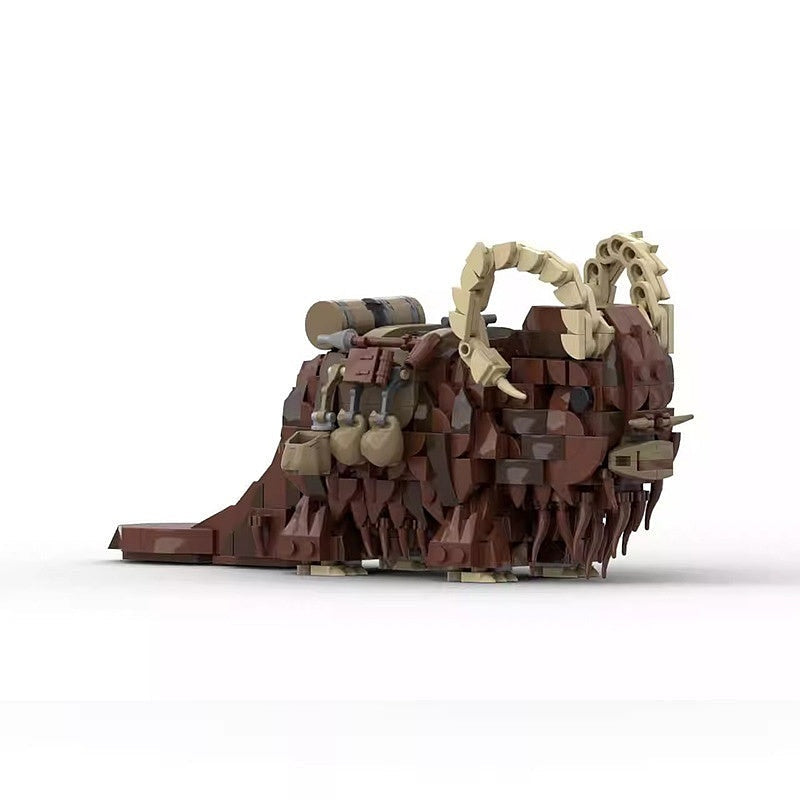 Desert Beast Transport With Nomad Rider MOC Building Kit | Fantasy Vehicle - 3
