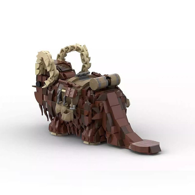 Desert Beast Transport With Nomad Rider MOC Building Kit | Fantasy Vehicle - 4