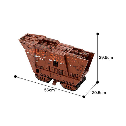 Desert Crawler Playscale Space Vehicle Building Kit | LEGO-Compatible MOC - 4