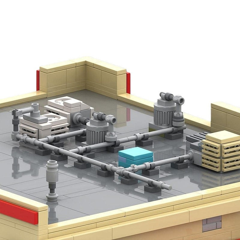 Desert Fast-Food Restaurant MOC Modular Building Kit | Cinematic Diorama - 4