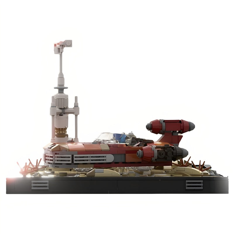 Desert Hover Speeder & Moisture Tower Diorama MOC Building Kit - 2