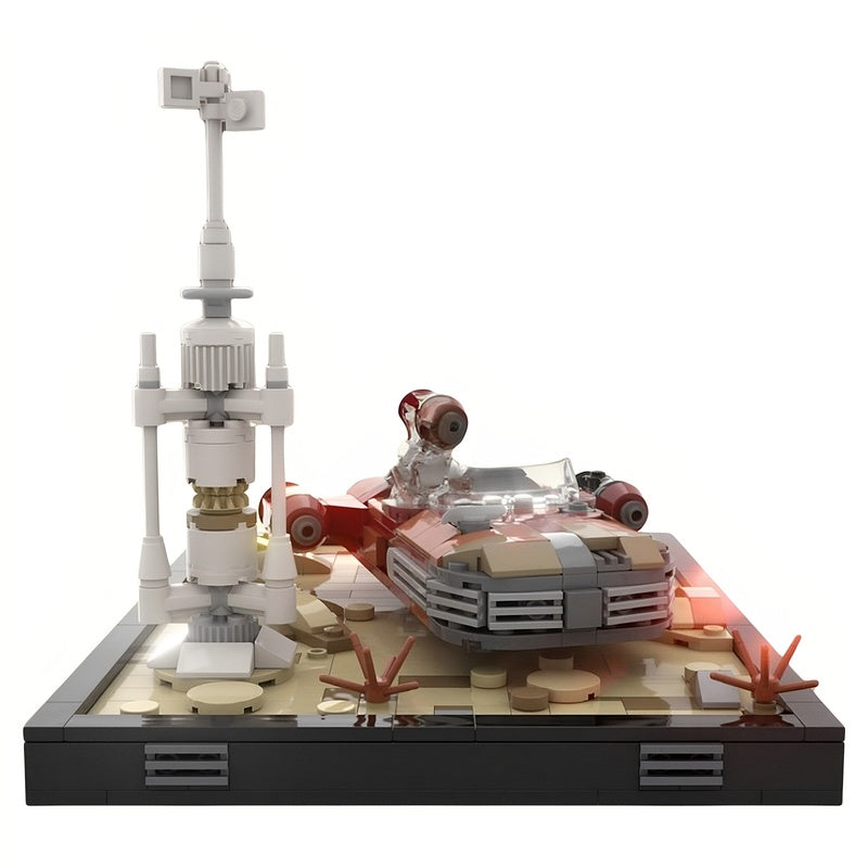 Desert Hover Speeder & Moisture Tower Diorama MOC Building Kit - 5
