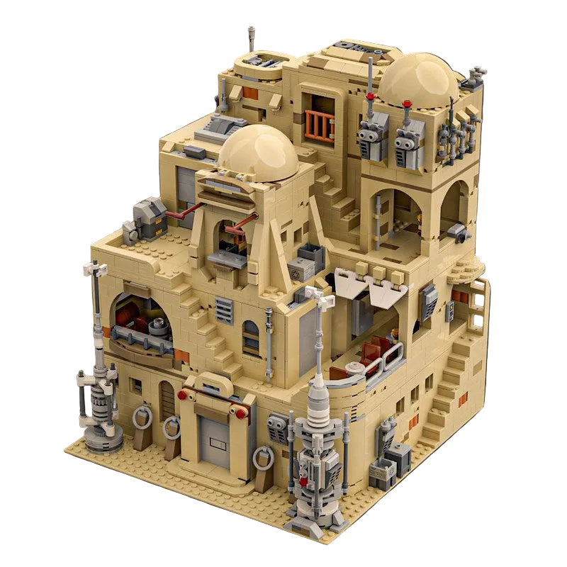 Desert Spaceport Cantina MOC Sci-Fi Architecture Building Kit - 1