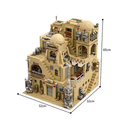 Desert Spaceport Cantina MOC Sci-Fi Architecture Building Kit - 4