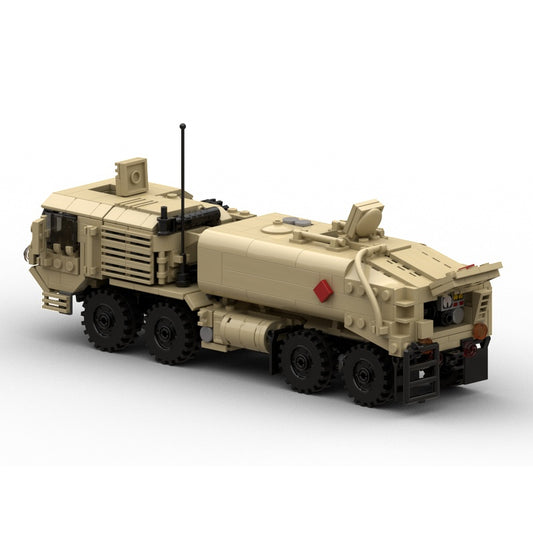 Desert Tan M978 HEMTT 8x8 Fuel Servicing Truck MOC Building Kit - 1