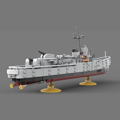 Destroyer Ship Building Kit | LEGO-Compatible MOC - 4