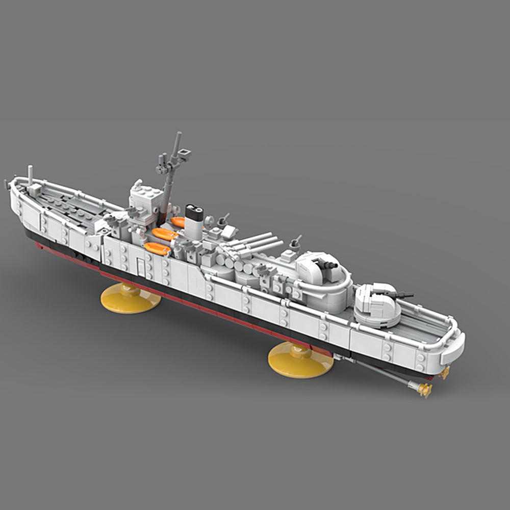 Destroyer Ship Building Kit | LEGO-Compatible MOC - 5