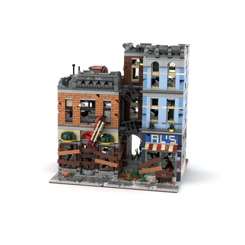 Detective's Office Building Kit | Apocalypse Version | LEGO-Compatible MOC - 1