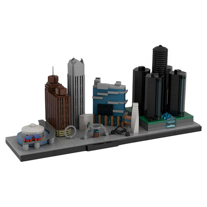 Detroit Michigan Skyline MOC Building Kit | City Architecture Model - 1