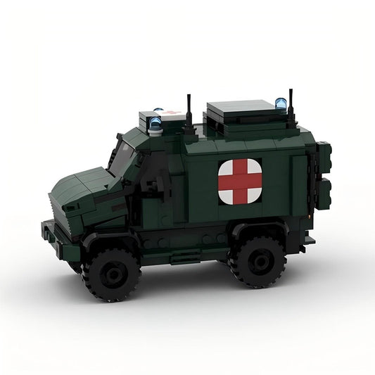 Dingo 2 Armored Ambulance MOC Building Kit | Military Vehicle Model - 1