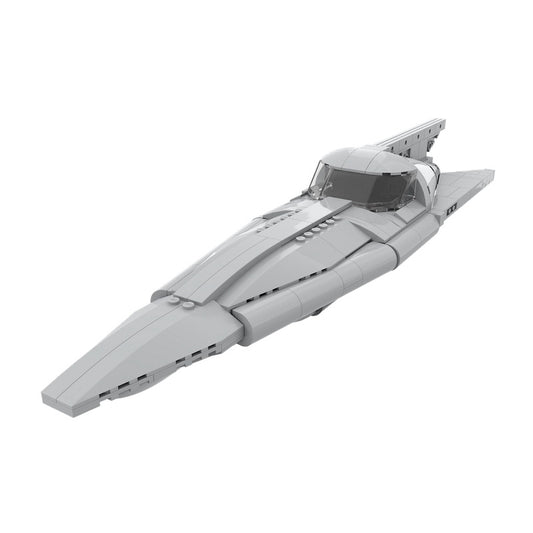 Diplomatic Yacht MOC Sci-Fi Spacecraft Building Kit - 1