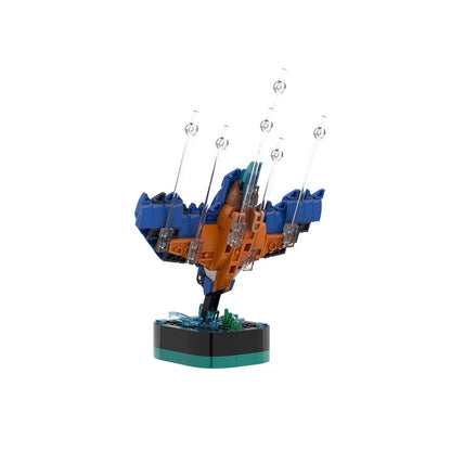 Diving Kingfisher MOC Bird Display Model Building Kit - 2
