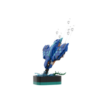 Diving Kingfisher MOC Bird Display Model Building Kit - 4