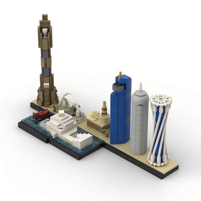 Doha Skyline MOC Building Kit | Modern City Architecture Model - 1