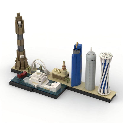 Doha Skyline MOC Building Kit | Modern City Architecture Model - 2
