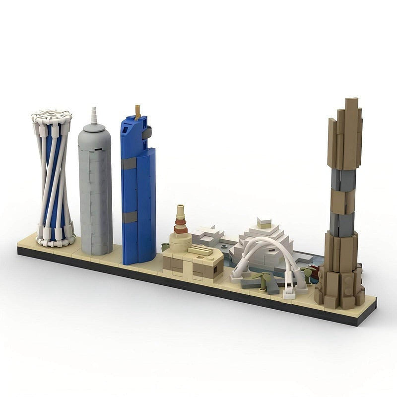 Doha Skyline MOC Building Kit | Modern City Architecture Model - 4